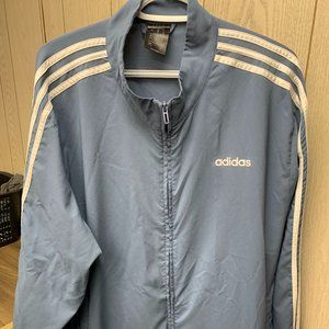 Baby Blue Adidas Wind Breaker